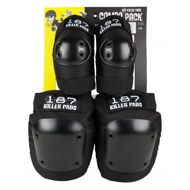 187 Knee/Elbow Pad Combo Pack - Black 1