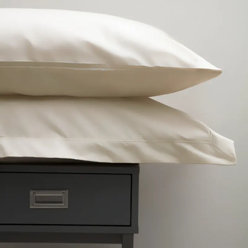 200Tc Egyptian Cotton Oxford Pillowcase Ivory 1