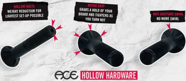 Ace Af-1 Hollow Bolts - Allen 1" 1