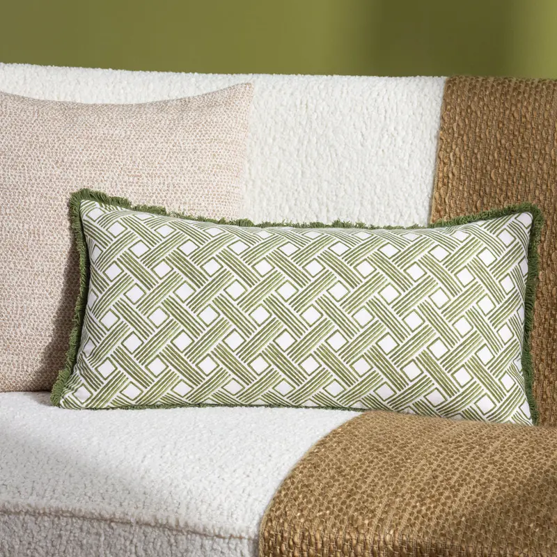 Alexa Rectangular Cushion Olive 1
