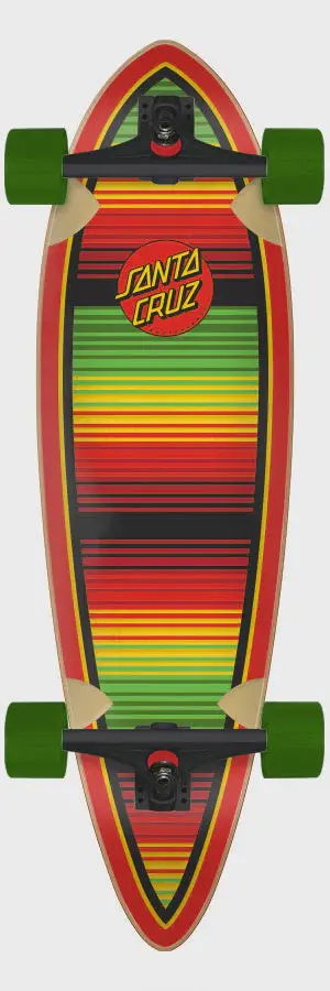 Anta Cruz Serape Dot Pintail Longboard Complete 1