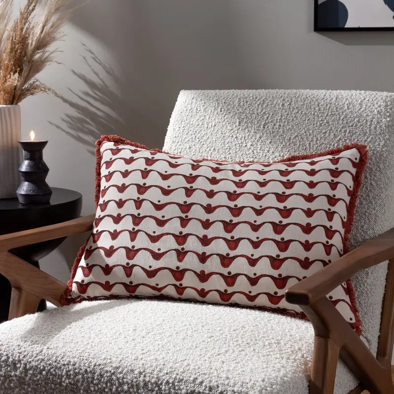 Avery Cushion Chestnut Red 1