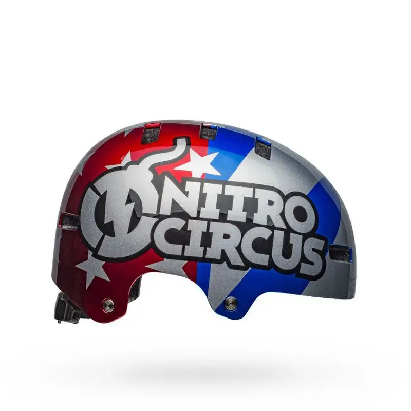 Bell Local Mtb Helmet Red/Slv/Blu Nitro Large 1