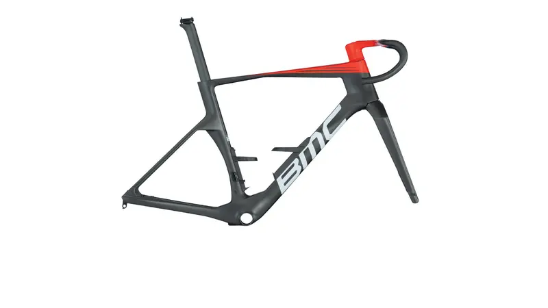 Bmc Teammachine R 01 Mod V2 Road Bike Frameset - Carbon Black / Neon Red 1