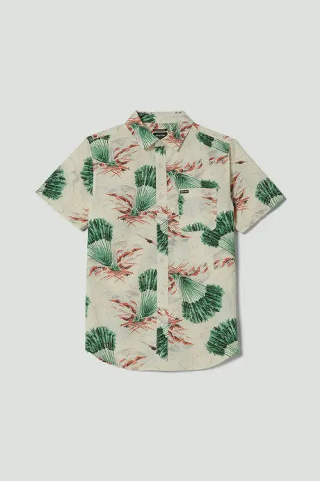 Brixton Charter Print Woven Shirt - Vintage Palm Print 1
