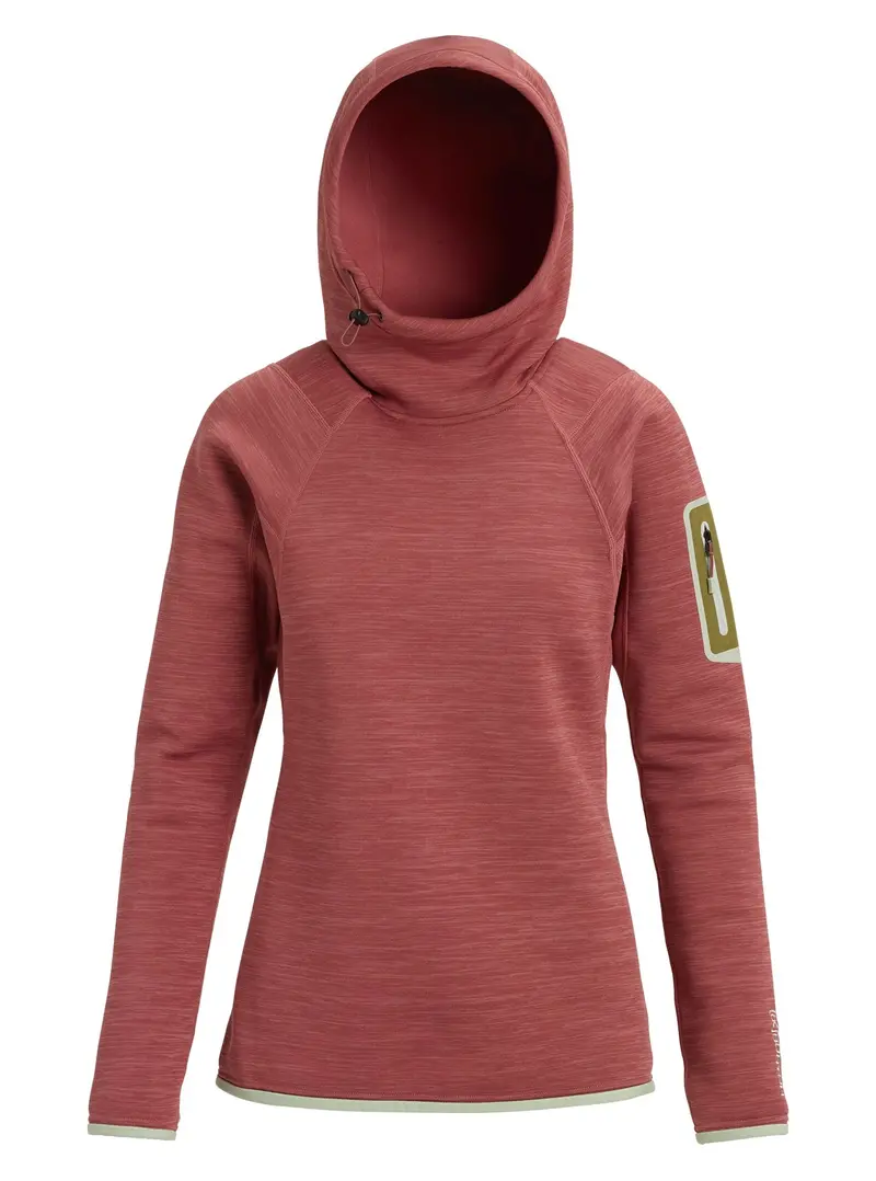 Burton Ak Turbine Pullover Hoodie - Rose Brown Heather 1