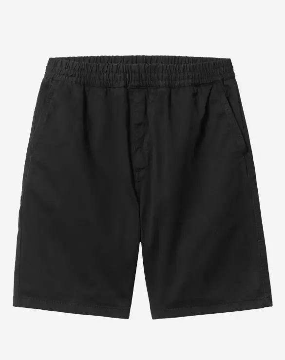 Carhartt Wip Flint Short - Black (Garment Dyed) 1