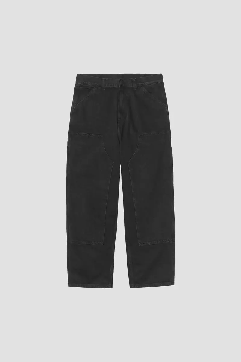 Carhartt Wip Og Double Knee Pant - Black Stone Wash 1