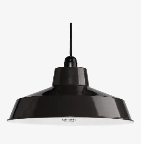 Carhartt Wip Script Stainless Iron Lamp Shade - Black 1