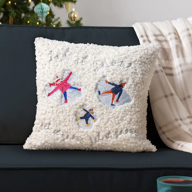 Christmas Together Angels Cushion Snow 1