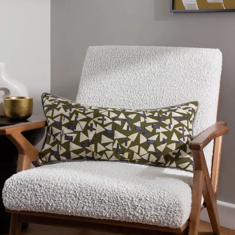 City Rectangular Cushion Khaki 1