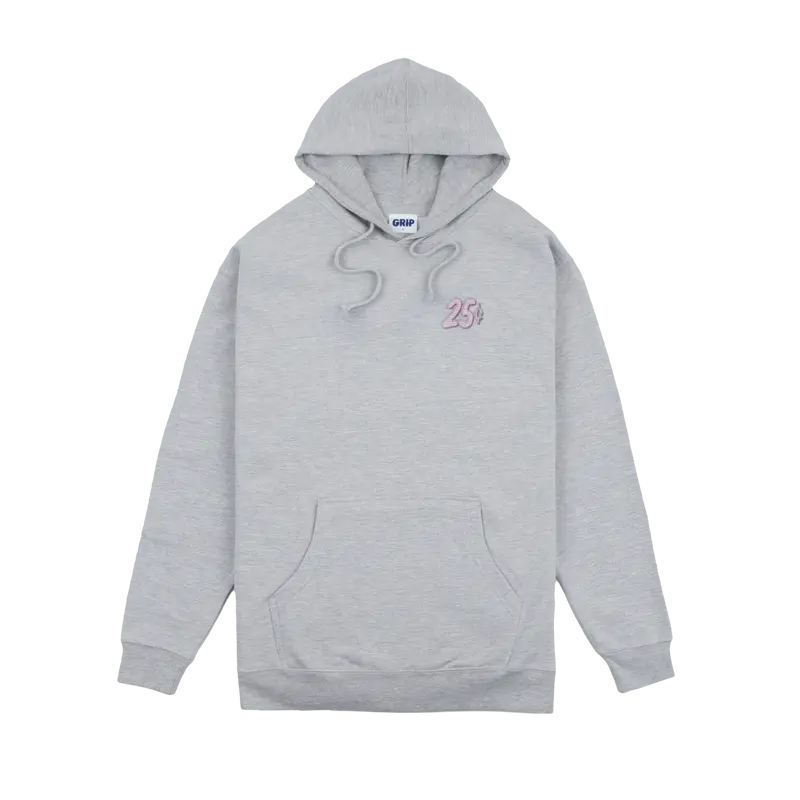 Classic Grip X Qsnacks Buss Down Hooded Sweater - Grey 1