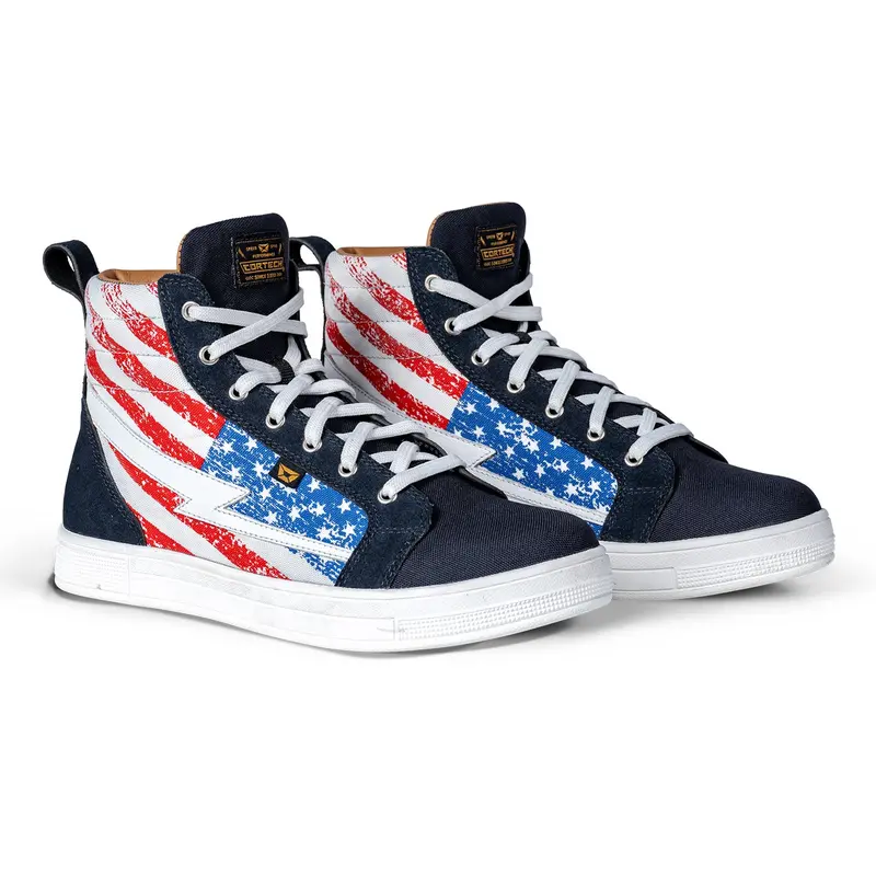 Cortech Slayer Limited Edition Flag Riding Shoes 1