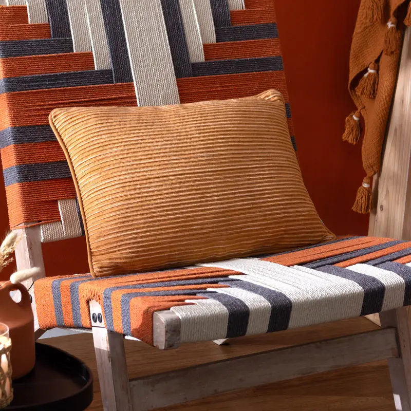 Cove Ribbed Cushion Pecan 1