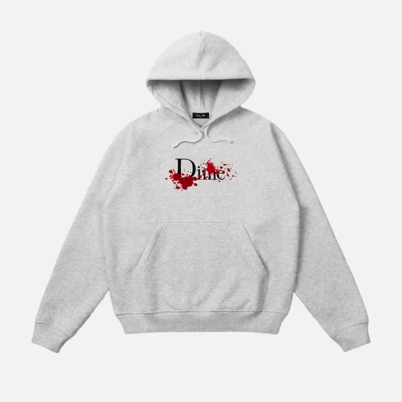 Dime Classic Bloody Hooded Sweater - Heather Gray 1
