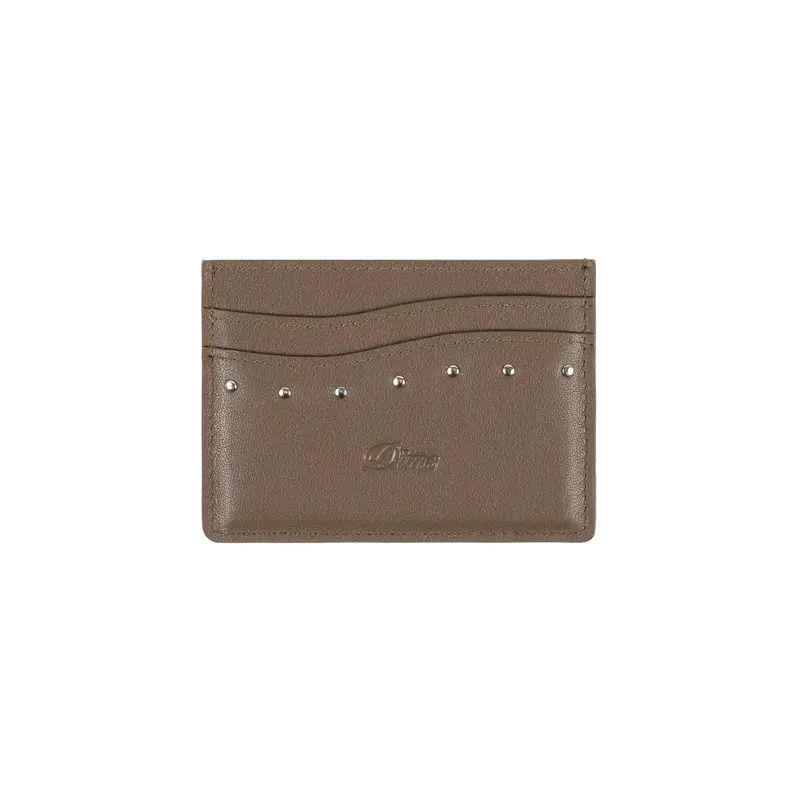 Dime Studded Cardholder - Brown 1