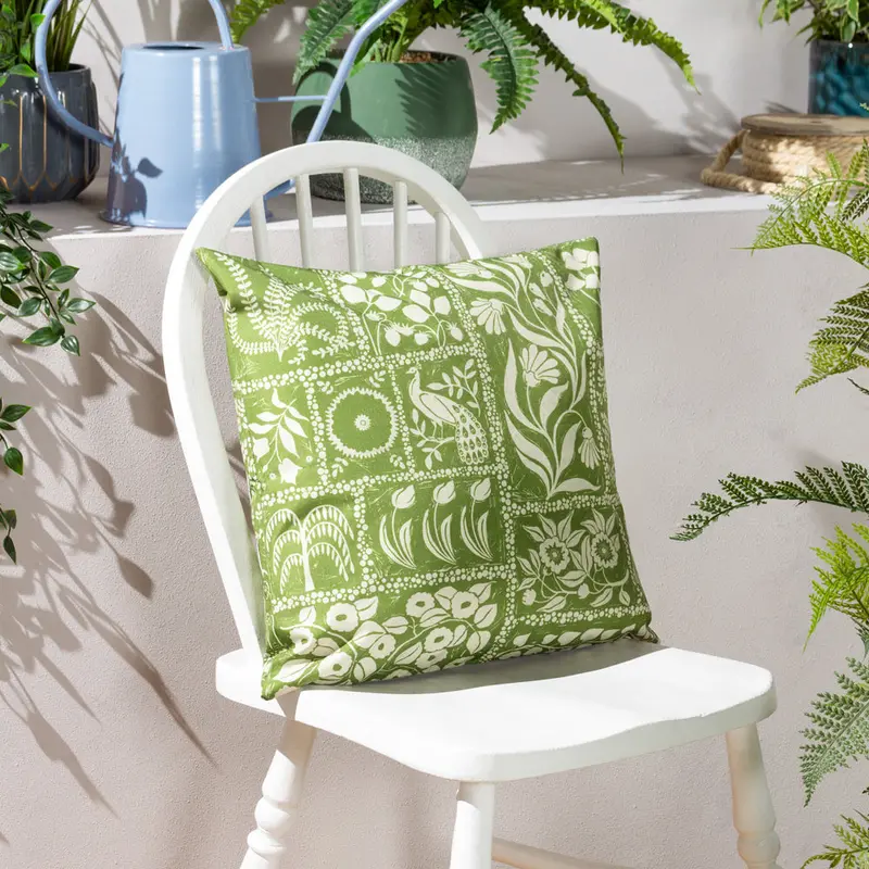 Forage Garden Outdoor Cushion Sage 1