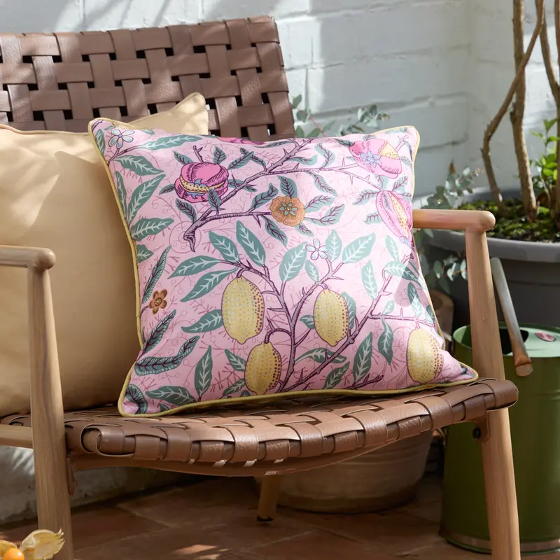 Fruits Morris Outdoor Cushion Blush Pink/Lemon 1