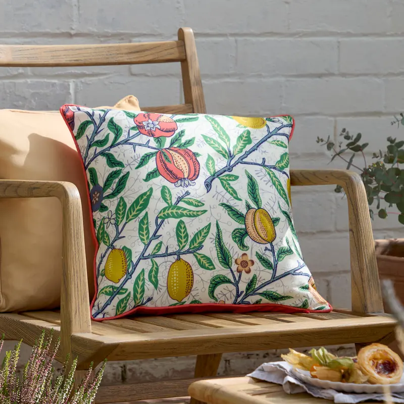 Fruits Morris Outdoor Cushion Yellow/Tomato Red 1