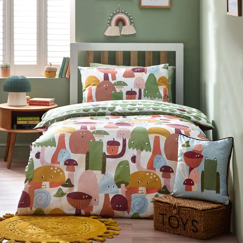 Funguys Mushroom Duvet Cover Set Multicolour 1