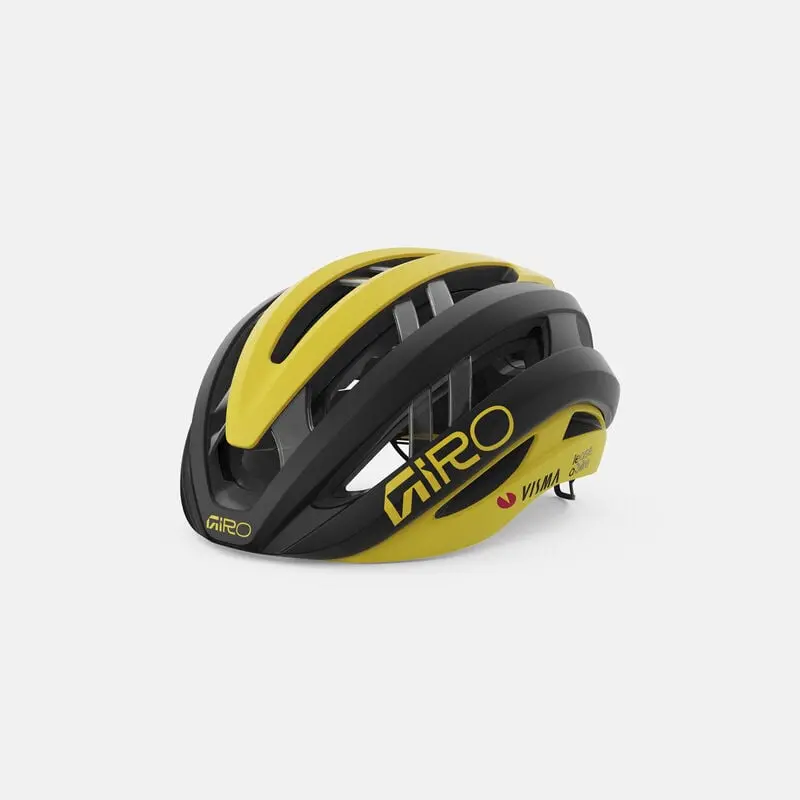 Giro Aries Mips Spherical Road Cycling Helmet Matte Black/Matte Yellow Visma 1