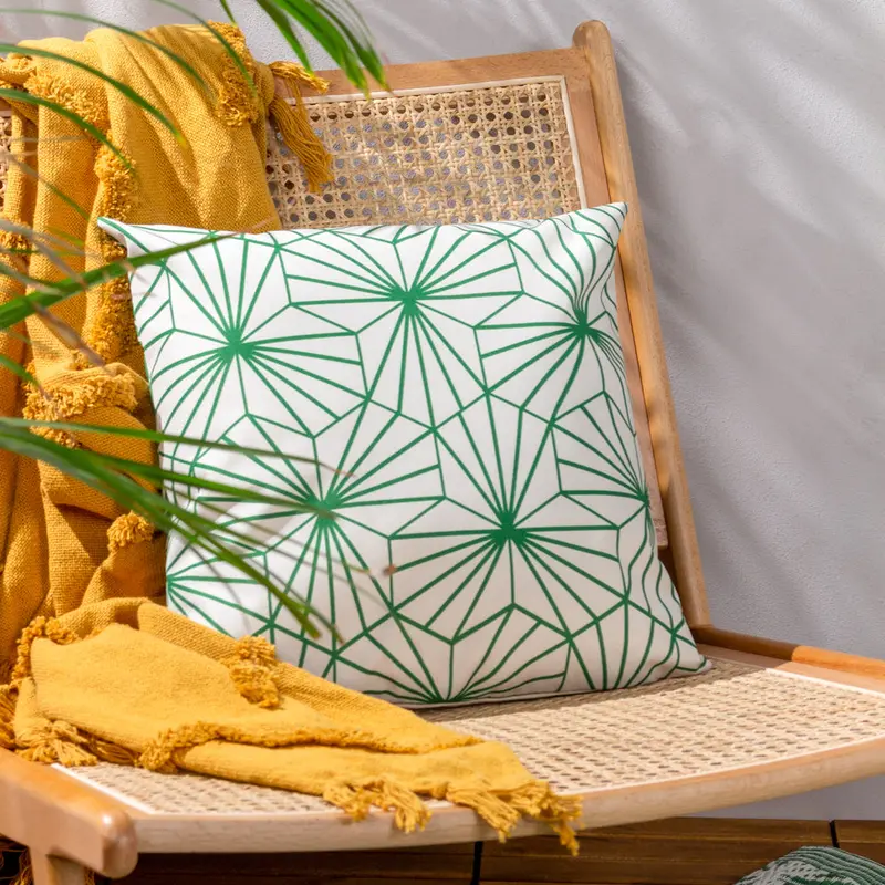 Hexa Outdoor Cushion Green 1