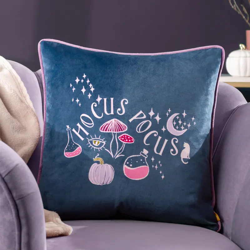 Hocus Pocus Cushion Navy 1