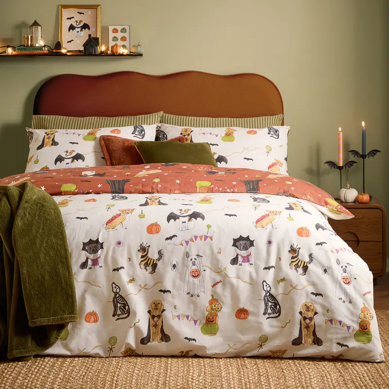 Howl-O-Ween Reversible Duvet Cover Set Multicolour 2