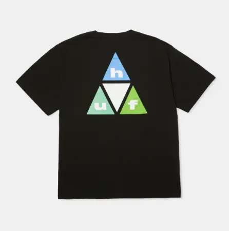 Huf Prism Triple Triangle T-Shirt - Black 1