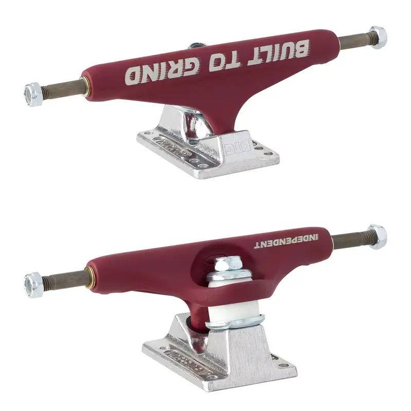Independent Stage Ii Btg Speed Burgundy/Silver Trucks 1
