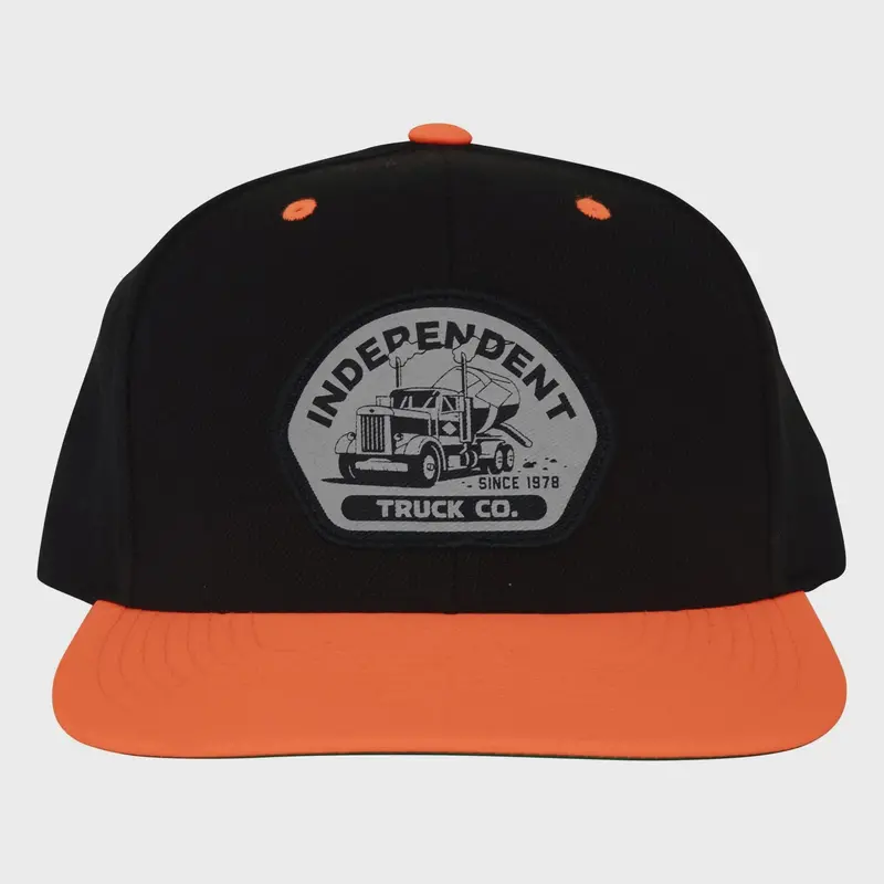Independent Trucking Snapback Cap - Black/Neon Orange 1