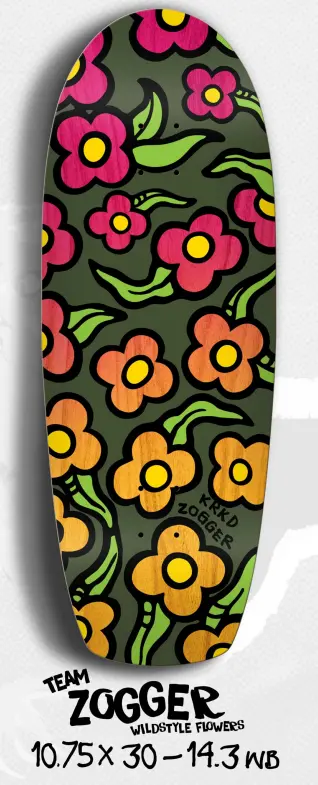 Krooked Team Zogger Wildstyle Flowers Deck 1