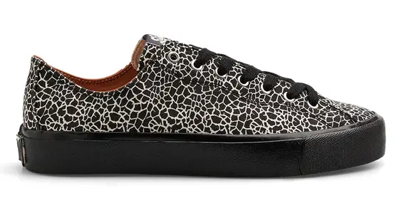 Last Resort Vm003 Canvas Lo Shoe - Cracked Black/White 1