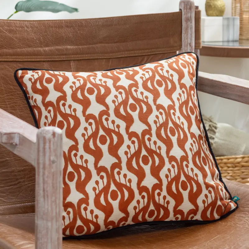 Laucala Ikat Bohemian Cushion Sunset 1