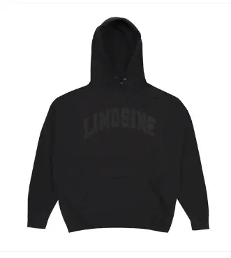 Limo Black Vinyl Hooded Sweater - Black 1