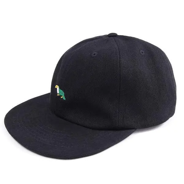 Magenta Toutouc 6P Hat - Black Denim 1