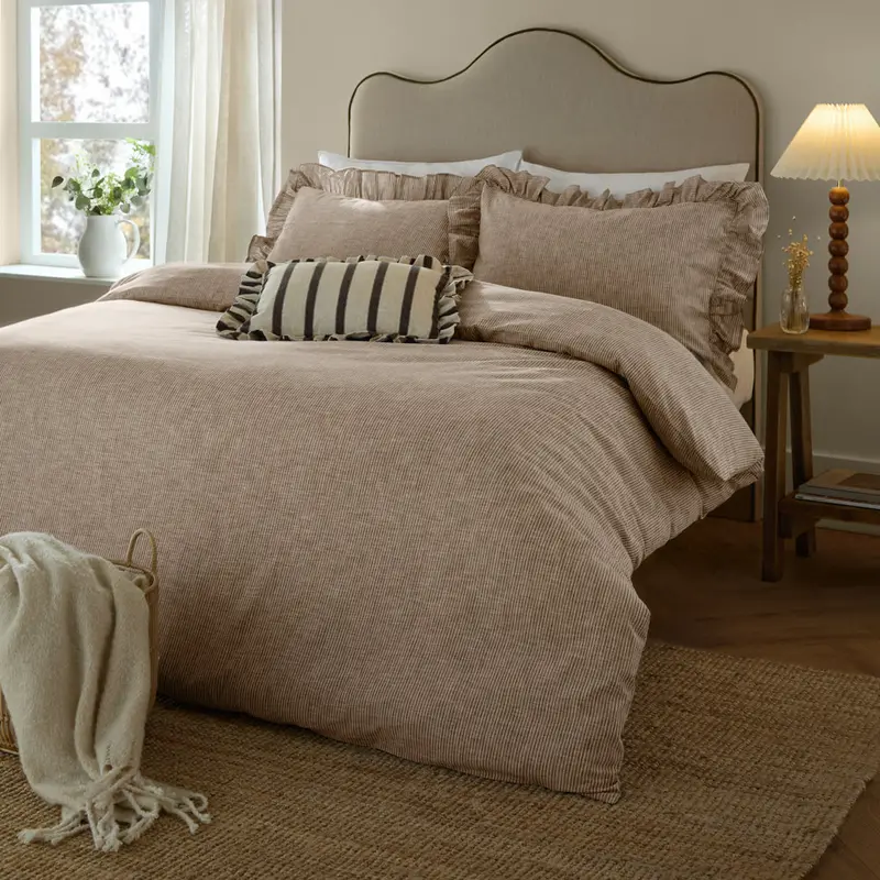 Margot 100% Cotton Duvet Cover Set Mole 1