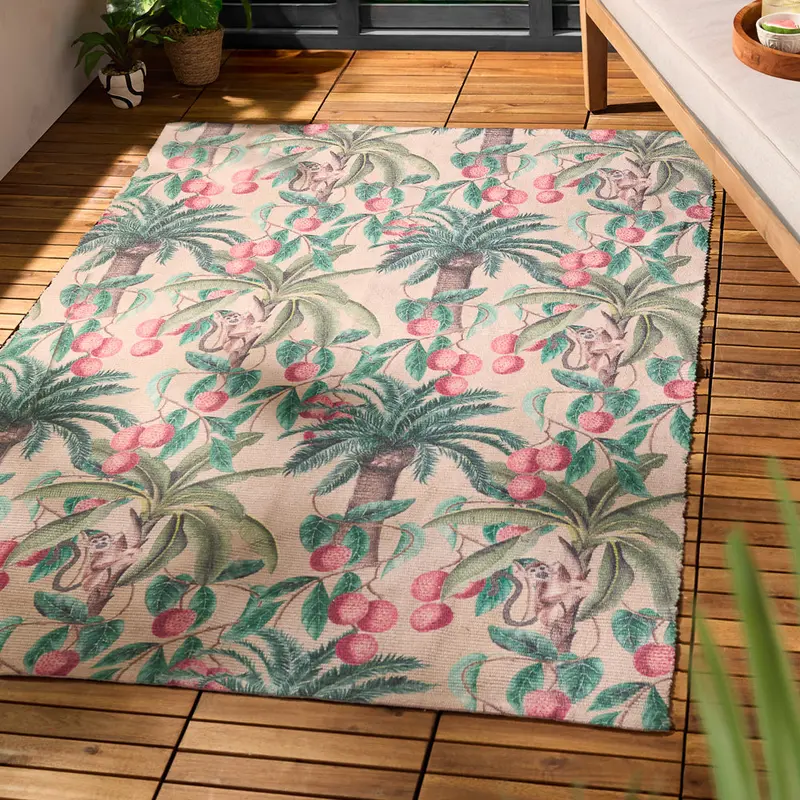 Monkey Palm Indoor/Outdoor Rug Papyrus 1