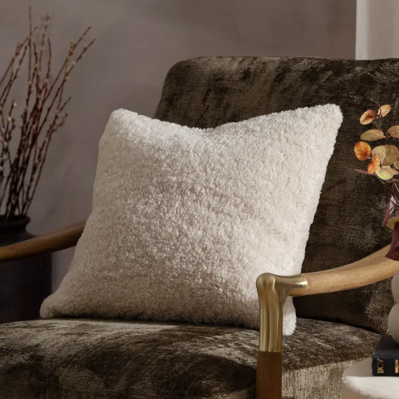 Olann Faux Shearling Cushion Natural 1