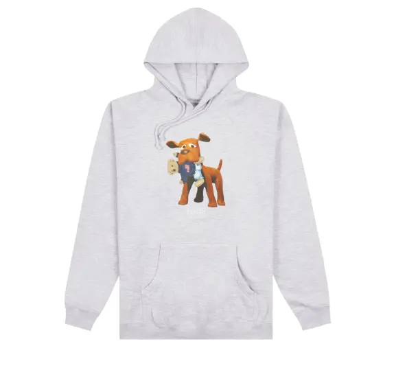 Poets Breakfast Hooded Sweater - Heather Grey 1