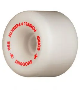 Powell Peralta Dragon Formula Rat Bones 93A Wheel - White 1
