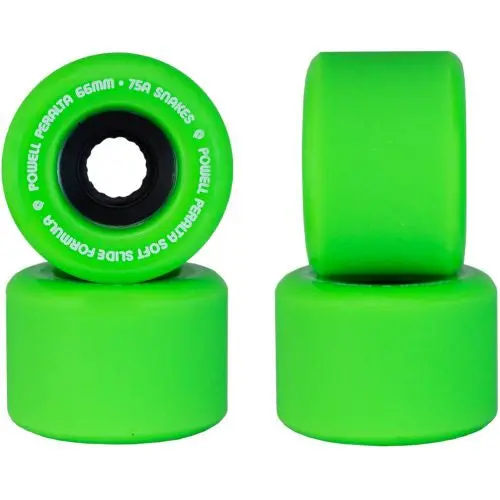 Powell Peralta Soft Slides Snakes 75A Wheels - Green 1