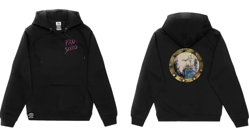 Pro Skates 40Th Josh G. Porthole Hooded Sweater - Black 1