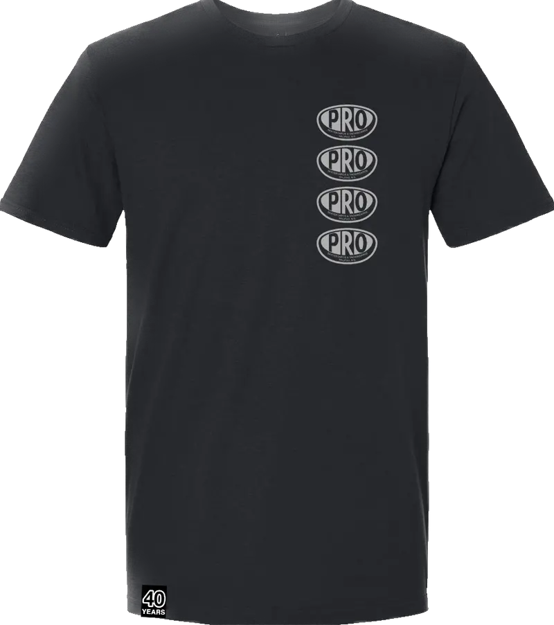 Pro Skates Chest Proval T-Shirt - Black/Cool Grey 1