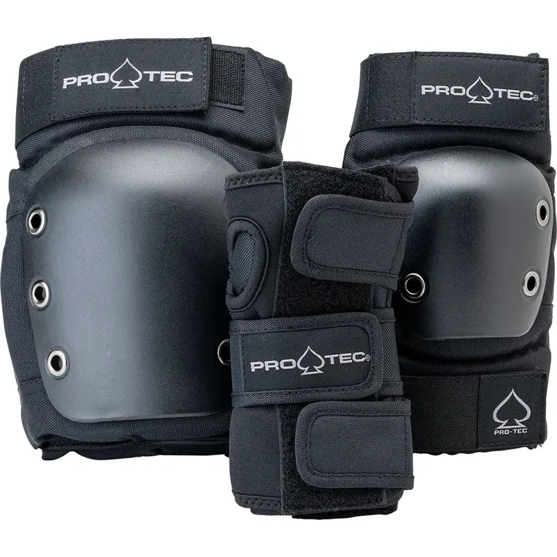 Pro-Tec Adult 3-Pack Pad Set - Black 1