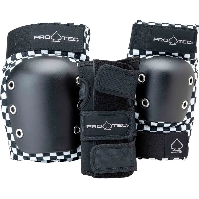 Pro-Tec Adult 3-Pack Pad Set - Checker 1