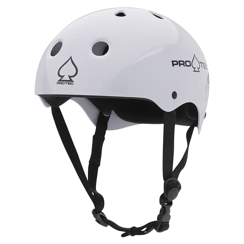 Pro-Tec Classic Skate Helmet - Gloss White 1