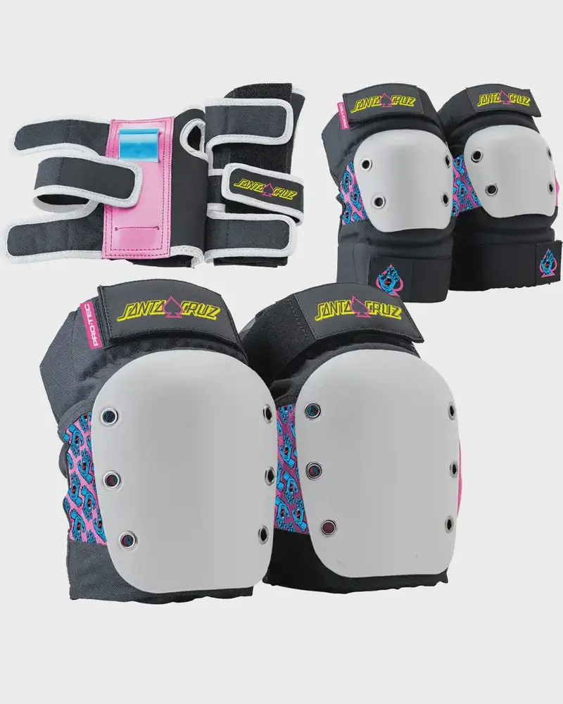Pro-Tec Junior 3-Pack Pad Set - Santa Cruz 1