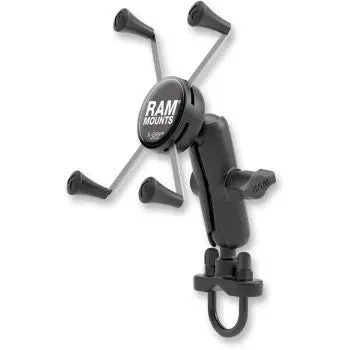 Ram Mounts Handlebar Rail Mount With U-Bolt Base And Universal X-Grip® Cradle 1