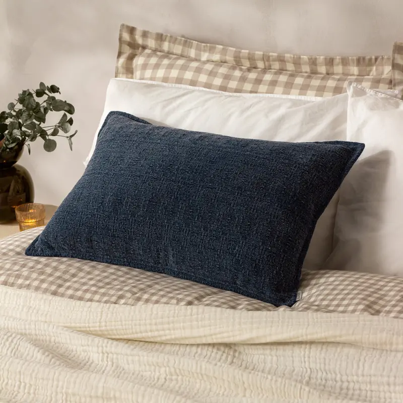 Ramas Jacquard Cushion Indigo 1